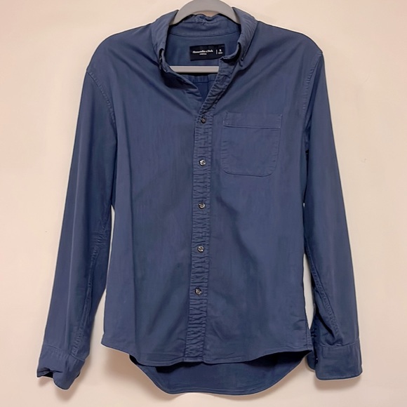 Abercrombie & Fitch - Navy Blue Button Up Longsleeve - Size Small - Picture 6 of 8